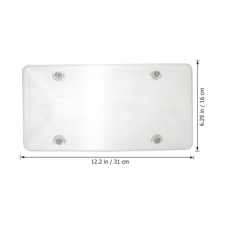 HEMOTON License Plate Cover Tinted License Plate Cover Anti-UV Car License  Plate Shield 
