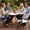 White, variant on 34" Folding Card Table Square Foldable Table Plastic Portable with Detachable Legs, Dual Height Adjustable, Heavy-Duty Indoor Outdoor Dining, Game, Picnic, Mahjong Tables-Black