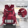 thumbnail image 5 of Forest Myth Unisex Backpack, Water Resistant Ergonomic College School Bag, Wine Red, 5 of 8