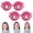 Pink*2, variant on Winking Glasses - Kinetic Crazy Eyes Novelty Blinking Glasses with Manual Blink Action for Shows & Parties