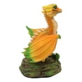 thumbnail image 3 of Fantasy Green Thumb Fruity Vitamin Orange Dragon Statue Fairy Garden Collectible, 3 of 6