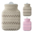 thumbnail image 2 of Bangcool Hot Water Bottle Reusable Portable Hot Water Bag Hand Warmer Bag with Knit Cover, 2 of 8