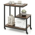 thumbnail image 1 of Patiojoy G-shaped Side Table 3-Tier Mobile End Table with Open Shelves Small Sofa Couch Side Table Coffee, 1 of 9
