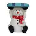 thumbnail image 2 of Hi-Line Gift Ltd., diseño de muñeco de nieve iluminado para decoración de mesa, funciona con pilas, 2 of 9