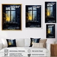 thumbnail image 4 of Designart "Nighttime Charm of Farmhouse Windows II" Farm Canvas Wall Art - Country Blue Farm Windows Living Room Canvas Art, 4 of 6