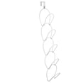 thumbnail image 2 of Wardrobe Hat Hooks Iron Wire Over-the-door Stackable Chain Hat Display Rack Clothes Bag Ties Scarf Hanging Storage Hooks, 2 of 10