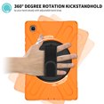 thumbnail image 2 of XYX Case for Samsung Galaxy Tab A7 10.4 inch SM-T500/SM-T505 with 360 Degree Rotating, Hand Strap, Shoulder Strap, Orange, 2 of 7