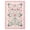 Pink, variant on Garvee 8'x10' Floral Area Rug Geometric Bordered Carpet, Butterfly Printed Rug Washable Non Slip Rug for Living Room Bedroom Farmhouse, Black