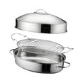 thumbnail image 4 of GUOOL Steaming Pot Baking Tray 16in with Cover Kitchen Pot Cookware Easy Carrying A, 4 of 9