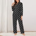 thumbnail image 2 of Fotbe Golf Balls Conjunto de Pijama de Manga Larga para Mujer con Estampado, Ropa de Dormir de 2 Piezas, Conjunto de Casa Suave y Cómodo con Bolsillos-XX-Large, 2 of 7