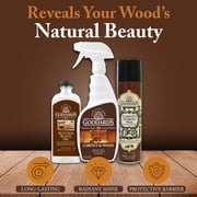 Goddard's Cabinet Makers Wax Spray, Wood Furniture Polish, Conditioner and Dust Cleaner with Bees Wax and Lemon Oil, Shine & Stain Protection, 12 oz