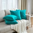thumbnail image 6 of Home Soft Things Pleated Velvet 4 Piece Throw Pillow Cover Set - Storm Blue - 20" x 20", 6 of 6