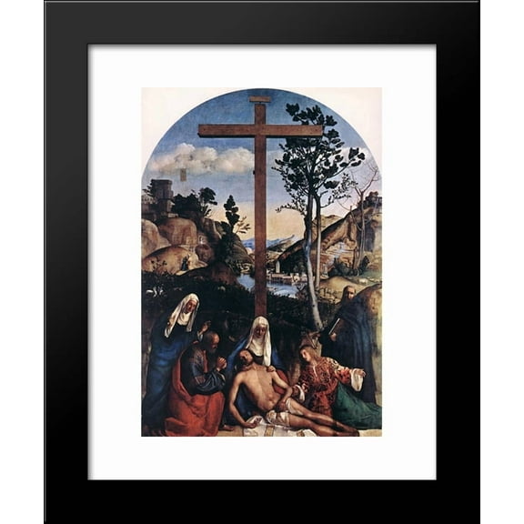 Deposition 20x24 Framed Art Print by Bellini, Giovanni