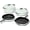 Light Mist, variant on Caraway 8-Piece Enameled Cast Iron Set - 10.5” Skillet, Grill Pan, 3.5 qt Braiser Pan, 6.5 qt Dutch Oven with Lid and Organizers - 3-Layer Enamel Coating - No Seasoning Required - Light Mist