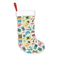thumbnail image 2 of Salouo Playing Video Games Print Christmas Stockings,Large Xmas Stocking Set of 1 Holiday and Farmhouse Stocking for Christmas Holiday Party Decoration(17.7*11 Inch), 2 of 7