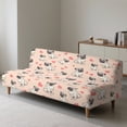 thumbnail image 4 of SCRAWLGOD Pug Dog Love Print Armless Sofa Slipcover Stretch Anti Scratch Couch Covers for 3 Cushion Couch Soft Comfortable Sofa Covers Slipcover, 4 of 9