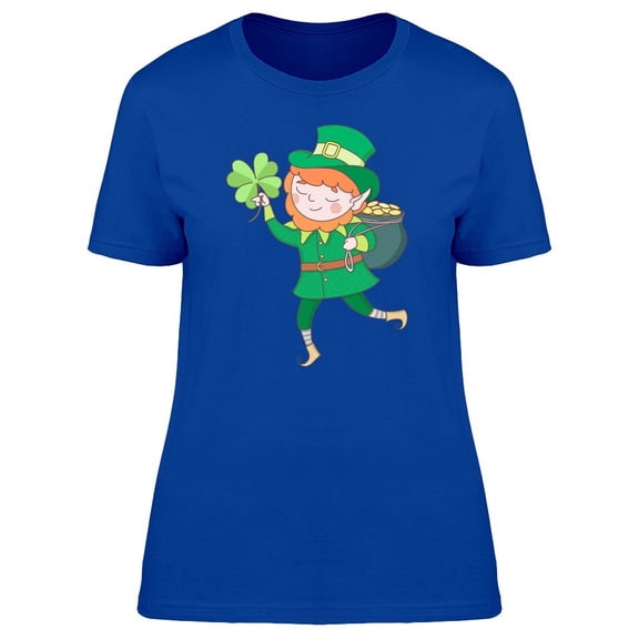 Cute St Patricks Leprechaun Tee Women's -Image by Shutterstock