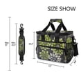 thumbnail image 3 of FORMRS Insulated Cooler Bag 24 Cans Capacity Soft Leakproof Lunch Box with Side Pockets, Gray Floral, 3 of 7