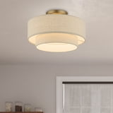 Livex Lighting - Bellingham - 3 Light Large Semi-Flush Mount In Mid ...