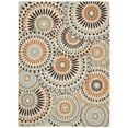 thumbnail image 4 of SAFAVIEH Veranda Petra Geometric Indoor/Outdoor Area Rug, Cream/Chocolate, 3' x 3' Round, 4 of 10