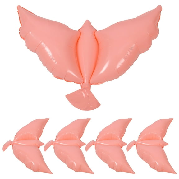 unbranded  5 Pcs Party Supplies Neon Balloons Helium Tank Table Stand Kit Pink