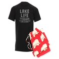 thumbnail image 1 of CafePress - Lake Life Floats My Boat - Men's Dark Pajamas, 1 of 1
