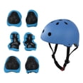thumbnail image 4 of Helmet Knee Elbow Pad Sets Bicycle Helmet Protection  Guard 7pcs/set Children  Helmet Knee Elbow Pad Sets Breathable Riding Skating Protective Gear SetBlue, 4 of 8