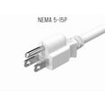 thumbnail image 4 of Cable Leader 3Ft Universal Ac Power Cord Nema 5-15P To C13 18Awg White, 4 of 6