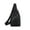 Black B, variant on Ozmmyan Strap Bag Crossbody Backpack With USB Hole With Headphone Hole Strap Backpack Hiking Backpack Multipurpose Crossbody Chest Bag Clearance