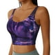 thumbnail image 2 of Fotbe Purple Hippo In Water Sujetador Deportivo Largo sin Aros para Mujer con Almohadillas y Soporte Medio, Transpirable y Absorbente, Camiseta Tipo Chaleco o Tank Top-XX-Large, 2 of 8