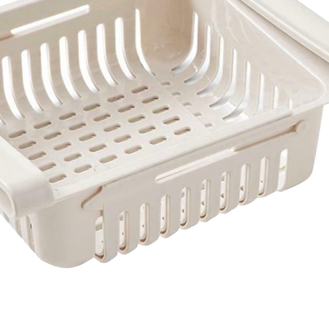 Fridge Freezer Fruit Drain Rack fridge rack Layer Under Shelf Drawer Type Holder Vegetable Storage Basket