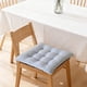 thumbnail image 1 of Cojín de silla, almohadilla de asiento con funda mullida, acolchado suave con respaldo antideslizante, 40 x 40 cm para uso en casa, estudio, comedor, residencia y oficina, 1 of 6
