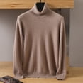 thumbnail image 4 of Men's Turtleneck 100% Mink Cashmere Sweater Men 2023 Autumn and Winter Large Size Loose Knitted Sweater Keep Warm Top Men Jumper, 4 of 5