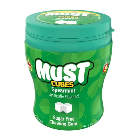 Elite Must Sugar Free Spearmint Cubed Gum, 2oz