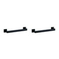 thumbnail image 2 of stanreset 1/2/3/5 Bathroom Hardware Set Stainless Steel Towel Bar Ring Paper Holder Multifunction Robe Hook Modern Style Rack Kit Black bar 2PCS, 2 of 6