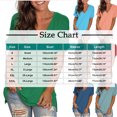 thumbnail image 5 of Jalioing V Neck T Shirt Women's Loose Short Sleeve Summer Tee Casual Basic Side Slit Fashion Tops 2025 Trendy, 5 of 5
