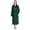 Emerald Green, variant on Black Women Robe Fleece Plush Soft, Fluffy Fuzzy Cozy Warm Lightweight Bathrobe, Shower Spa House Long Robe for Women, S/M