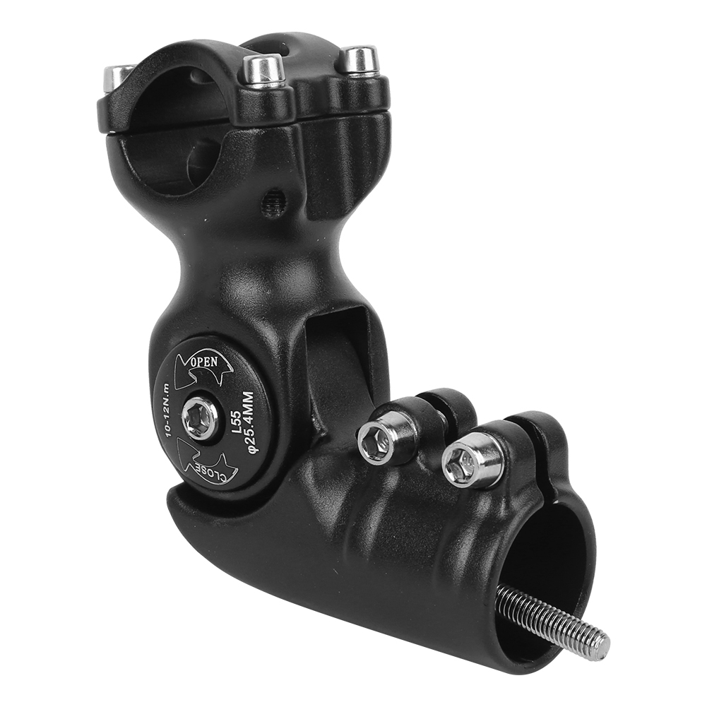 Bike Handlebar Stem, Bike Stem, 6061 Aluminium Alloy 120° Angle Black