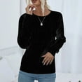 thumbnail image 6 of ClodeEU Womens Round Neck Knit Sweaters,Lightweight Cable Knit Soft Pullover Sweaters,Trendy Fall Outfits Black,Womens Plus S, 6 of 7