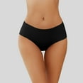 thumbnail image 2 of vigerkar Panties for Women Seamless Thong No Show Panty Liners Workout Underwear (Black, M), 2 of 4