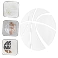 thumbnail image 4 of FUTUREORYY 1Pack Acrylic Basketball Mirror Sticker 5.9X5.9In Silver for Bedroom, 4 of 8