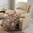 thumbnail image 3 of ZIATUBLES Oak Tree Camouflage Print Recliner Chair Cover, Anti-Slip Quilted Polyester Recliner Slipcover, Washable Pets Friendly Furniture Protector for Most Standard Recliners, 3 of 8