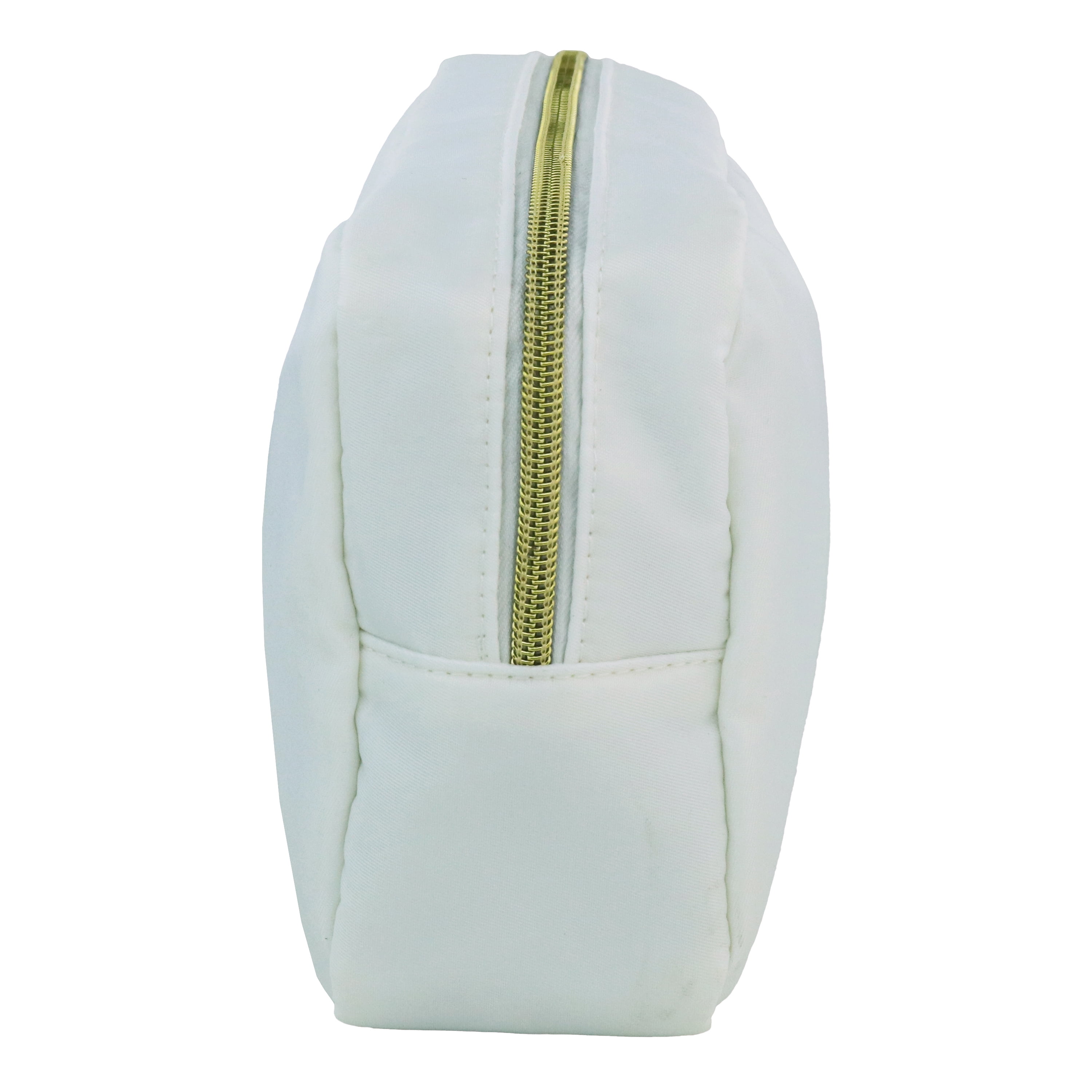 Hello Hobby Zippered Customizable Nylon Storage Bag, Medium, White