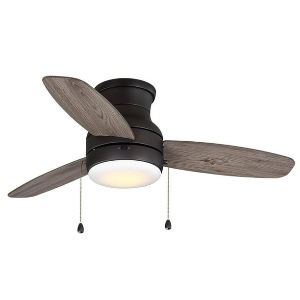 Home Decorators Ashby Park 44 White Color Changing Led Bronze Ceiling Fan Com Color Changing Led Bronze Ceiling Fan, Flush Mount Ceiling Fan With Light Canada