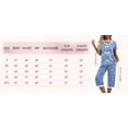 thumbnail image 4 of MINTREUS Women's Pajama Sets Short Sleeve Shirt and Capri Soft Pajama Sets with Pockets M-4XL, 4 of 6