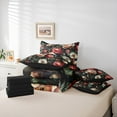 thumbnail image 6 of Homewish Teenagers Adults Retro Chic Floral Peony Twin Bedding Sets 7-Piece,Vintage Aesthetic Bedding Comforter Set Microfiber,Luxury Exotic Style Breathable Sheet Sets,Breathable Home Decor, 6 of 8