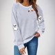 thumbnail image 1 of Heisall Womens Sweatshirts Halloween Print Long Sleeve Round Neck Loose 2025 New Arrival Fashion Casual, 1 of 4