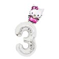 thumbnail image 1 of Juego de globos de aluminio de dibujos animados de Hello Kitty, decoraciones para fiesta de cumpleaños de Hello Kitty, globos con número, juguete para baby shower, 2 uds., 1 of 4