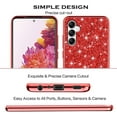 thumbnail image 3 of PYYNA-Compatible with Samsung A54 5G Phone Case, Shockproof Anti-Scratch Case for Samsung Galaxy A54 5G Glitter Fundas Protection Accessories Cover (Red), 3 of 4