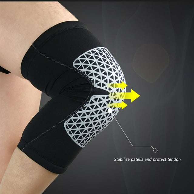 Manchon de Compression pour Genou, Protecteur Anti-Blessure pour Basketball, Course, Entraînement Physique, Sports, Noir, m, 295mm